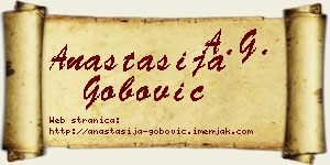 Anastasija Gobović vizit kartica